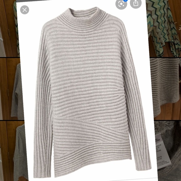 Helmut Lang Sweaters - NWT HELMUT LANG LIGHT GREY WOOL SWEATER SIZE SMALL